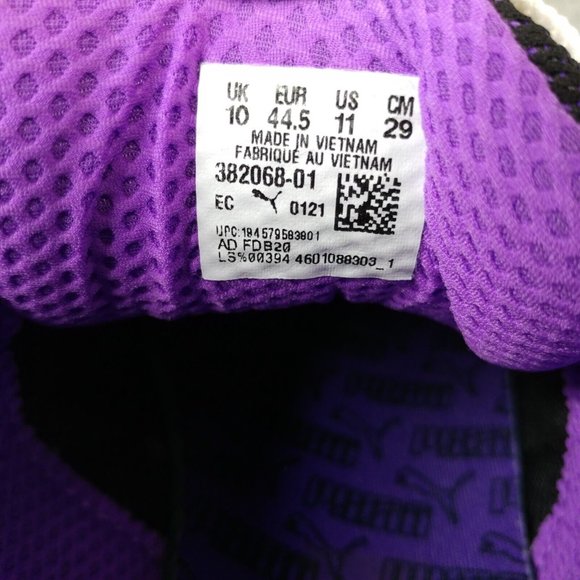 Puma Future Rider Mens 11 Shoes Athletic Sneakers Low Top Black Purple 382068-01 - Picture 3 of 10